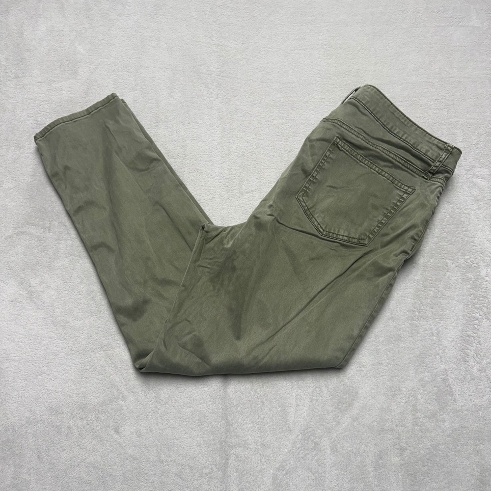 Chicos‎ So Slimming Girlfriend Slim Leg Ankle Pants Olive Green Womens 2R
